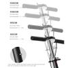 WRRAC-Trampolines Deluxe Kick Scooter Freestyle 2 Wheel Scooter 4 Levels Adjustable Height Foldable with Handbrake and Footbrake Disc Brake Max Load 150kg, White view 3