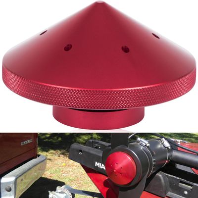 Eliminator Trolling Motor Prop Nut Billet Aluminum Custom Fit For MinnKota 80, 101 and 112 lb Models (GFEL-MK-BK-DP) - RED