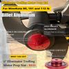 Eliminator Trolling Motor Prop Nut Billet Aluminum Custom Fit For MinnKota 80, 101 and 112 lb Models (GFEL-MK-BK-DP) - RED view 4