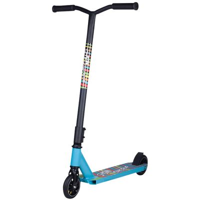 WRRAC-Trampolines Lightweight Pro Stunt Scooter with Rubber Handle Grip Aluminium Deck in Blue for Both Beginners & Intermediate Riders with Wheels 110mm for Adults Teens