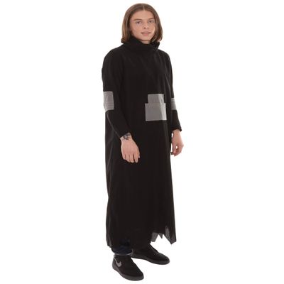 HPO Men's Cosplay Evil Wizard Costume Black Color (Extra Large)