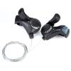 Dibiao 1 Pair TX30 Thumb Gear Shifter,Outdoor Mountain Bicycle TX-30 Thumb Gear Shifters 3X7 Speed Shift Lever and Set view 3