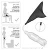Female Urination Device, Portable Reusable Urinal Funnel with Extension Tube, Small Folding Storage, Suitable for Travel, Festivals, Camping, Traffic Jams, Etc, with Waterproof Cup view 3