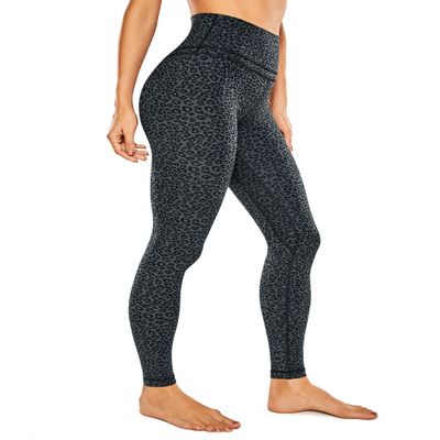 CRZ YOGA Women's Naked Feeling I Workout Leggings 28 Inches - High Waisted Full-Length Yoga Pants Leopard Printed 1 X-Small