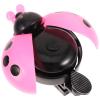 1PC Cute Ladybug Bike Bells Plastic Bell Handlebar Bike Horn Ring for Kids Children -Pink