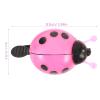 1PC Cute Ladybug Bike Bells Plastic Bell Handlebar Bike Horn Ring for Kids Children -Pink view 2
