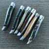 Laguiole en Aubrac Handmade Luxury Folding Pocket Knife, 3.5-in (9cm). Olive Wood Handle, Hand Forged Bee, Stainless Steel Matte Bolsters view 2