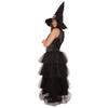 HPO Women's Black Evil Witch Dress Cosplay Costume | Dark Fantasy Outfit for Women, Gothic Halloween Dress - X-Large view 2