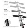 WRRAC-Trampolines Foldable Adult Scooter, 4 Levels Adjustable Height, 2 Big Wheels Kick Scooter with Hand Brake Disc Brake Pad + Foot Brake for Teens Young Women Men Support 150KG(330lbs) Weight view 3