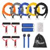 AHIER 14PCS Resistance Bands Set, Exercise Bands for Men & Women, 20lbs to 40lbs Workout Bands, Elastic Resistance Bands with Door Anchor, and Ankle Straps for Training, Yoga view 1