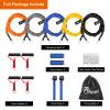 AHIER 14PCS Resistance Bands Set, Exercise Bands for Men & Women, 20lbs to 40lbs Workout Bands, Elastic Resistance Bands with Door Anchor, and Ankle Straps for Training, Yoga view 2