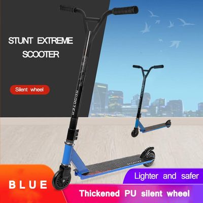 WRRAC-Trampolines Stunt Scooter, Lightweight Alloy Deck Tricks Kick Scooter Decent Entry Level Pro Scooter,Stable Performance Smooth Ride Carries Heavy Support 100kg for Kids Age 10 Up