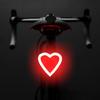 AaiLucky Rechargeable Bike Tail Light, LED Bicycle Rear Light for Night Riding, Bright Girls Heart Shape Bike Taillight, Cycling Warning Light for Adult Kids Women, 5 Lighting Mode view 1