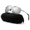 Aviator Sunglasses for Men Polarized Women UV Protection Lightweight Driving Fishing Sports Unisex glasses MX208 Silver Frame Lens view 1