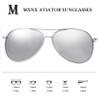 Aviator Sunglasses for Men Polarized Women UV Protection Lightweight Driving Fishing Sports Unisex glasses MX208 Silver Frame Lens view 4