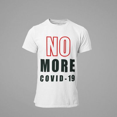 NO More COVID-19 Unisex Jersey Short Sleeve Crew Neck T-Shirts