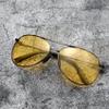 Aviator Sunglasses for Men Polarized Women UV Protection Lightweight Driving Fishing Sports Unisex glasses MX208 Gun Frame Yellow lens view 2