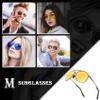 Aviator Sunglasses for Men Polarized Women UV Protection Lightweight Driving Fishing Sports Unisex glasses MX208 Gun Frame Yellow lens view 3