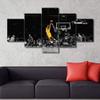 Sports Wall Art for Living Room Kobe Bryant Modern Home Decor Canvas R.I.P Pictures LA Lakers House Decorations Basketball Artwork Paitings 5 Panel Framed Posters and Prints Ready to Hang 60''Wx32''H view 1