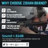 ZOHAN EM054 Electronic Ear Protection for Shooting Range with Sound Amplification Noise Reduction, Ear Muffs for Gun Range (Brown,Case) view 2