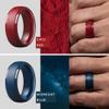 ThunderFit Silicone Mens Wedding Rings, 10mm Wide 2.5mm Thick Rubber Wedding Bands-Variety Multipack 1-7 view 4