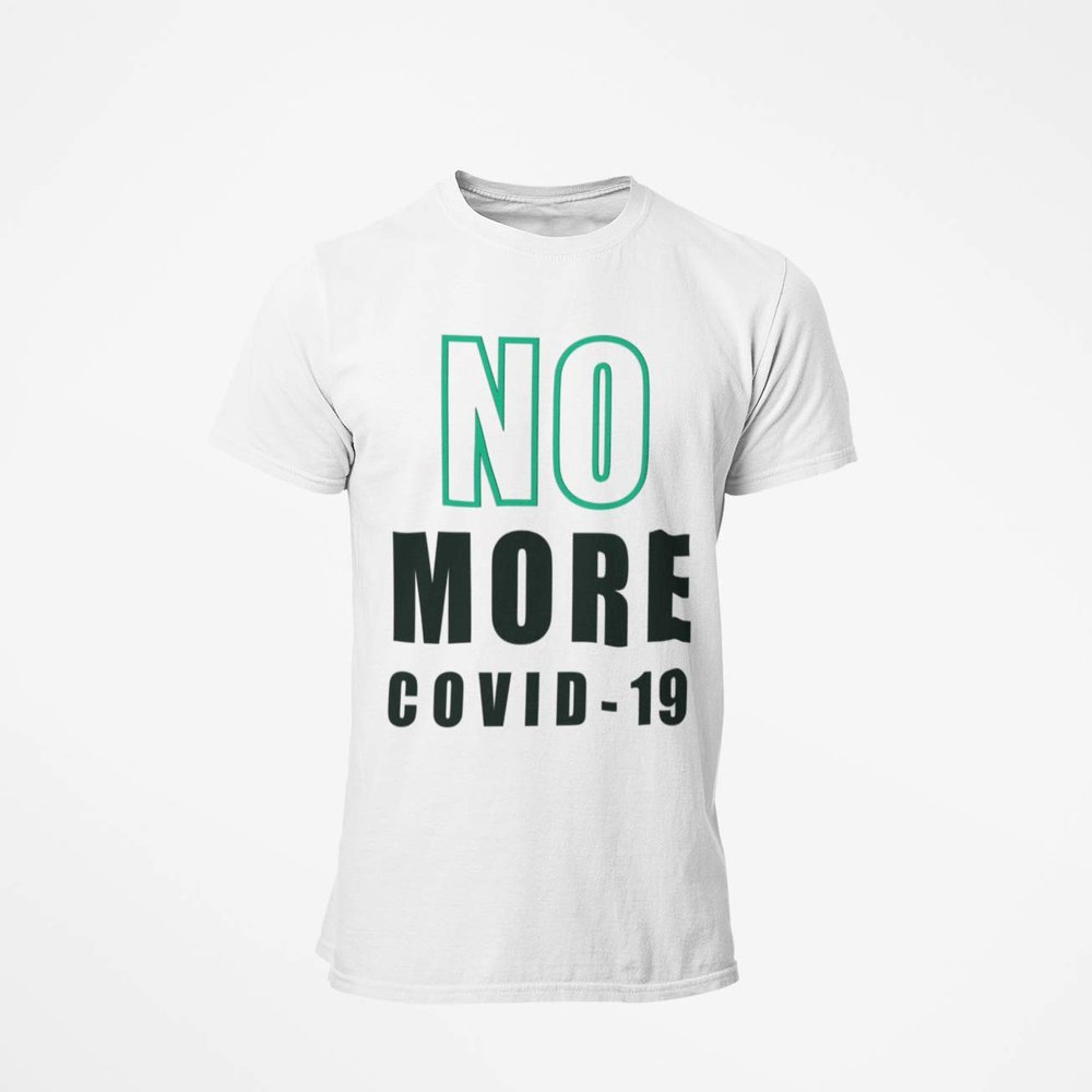 NO More COVID-19 Unisex Jersey Short Sleeve Crew Neck T-Shirts