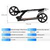 WRRAC-Trampolines High End Scooter - Tornado City Scooter with Brake and Suspension, Foldable and Height-Adjustable City Scooter, Kickscooter for Adults and Children view 2