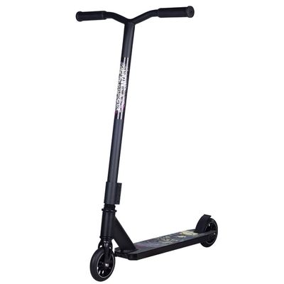 WRRAC-Trampolines Freestyle Kick Scooter Two Bare Feet Street Stunt Scooter Pro 360 Spin Tricks Push/Kicks Edition Design with Rubber Handle Grip Aluminium Deck for Youth and Adult