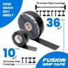 Core Prodigy Fusion Grip Tape - Silicone Rubber Wrap for Pull Up Bars, Barbells, Dumbbells, Sports and Gym Equipment, and Tools (36 Foot, Black) view 4