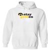 CornBorn Womens Iowa Hawkeyes Sweatshirt - Hooded Fleece Stay Golden - White - 3X view 1
