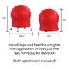 Safco Products Zenergy Stability Exercise Ball Chair, Red Vinyl view 2