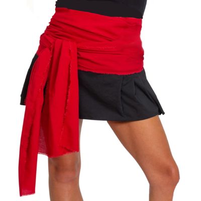 Skeleteen Red Pirate Sash Belt - Red Medieval Renaissance Pirates Tie Bandana Waist Scarf for Men Women and Children