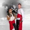 Skeleteen Red Pirate Sash Belt - Red Medieval Renaissance Pirates Tie Bandana Waist Scarf for Men Women and Children view 3