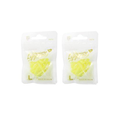 LSTYLE Premium Lippoint  2-Tone Yellow  60 Count  Regular Length  Soft Tip Points  2BA Thread