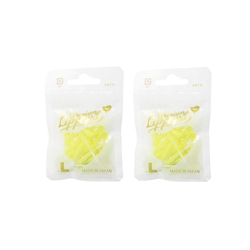 LSTYLE Premium Lippoint 2-Tone Yellow 60 Count Regular Length Soft Tip Points 2BA Thread