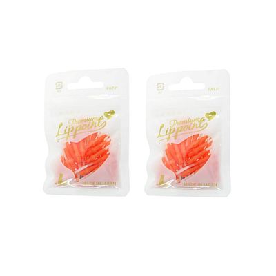 LSTYLE Premium Lippoint  2-Tone Orange  60 Count  Regular Length  Soft Tip Points  2BA Thread