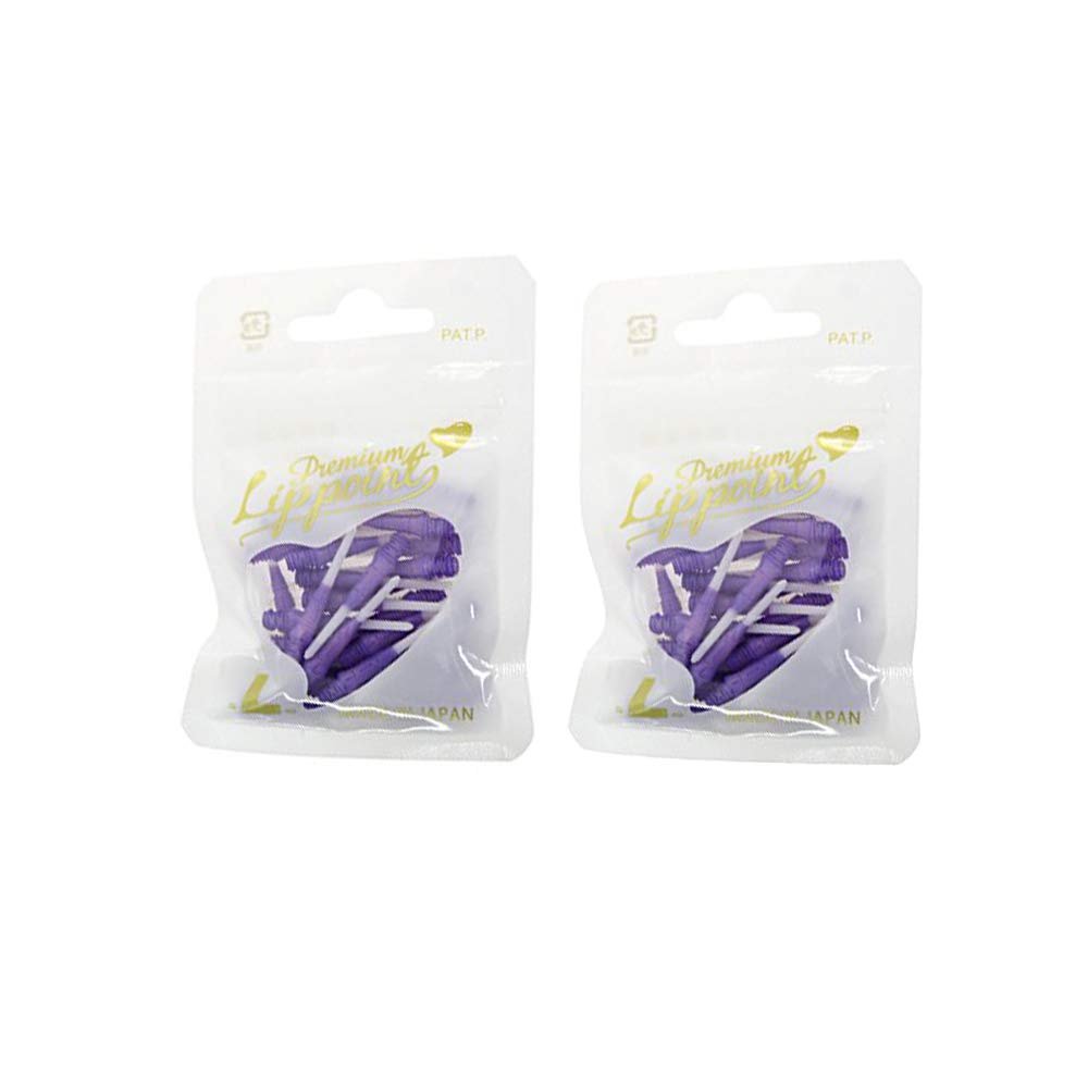 LSTYLE Premium Lippoint 2-Tone Purple 60 Count Regular Length Soft Tip Points 2BA Thread