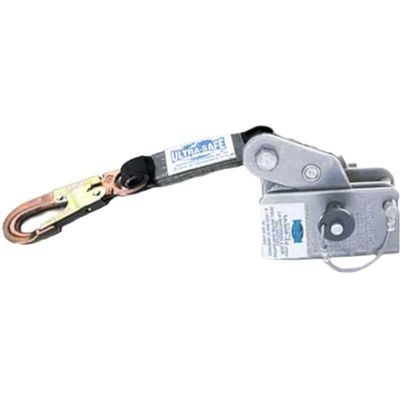 Rope Grab for 5/16 & 3/8 Galvanized or Stainless Steel Wire Rope with Shock Pack & Hook Attached