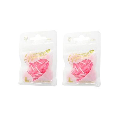 LSTYLE Premium Lippoint  2-Tone Pink  60 Count  Regular Length  Soft Tip Points  2BA Thread
