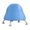 Safco Products 4756BUV Runtz Exercise Ball Chair, Home or Classroom Kid's Stability Ball Chair, 17" H or 13.5" H, Steel Legs, Easy-to-Clean Blue Vinyl Cover view 1