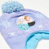 Disney Frozen Beanie Hat, Girls Winter Knit Cap with Pom, Tassels and Matching Mittens for Kids, Size 2-4 Years, Multi view 4