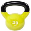 Fitvids All-Purpose Color Vinyl Coated Kettlebell, 5-50 Pounds, Yellow view 1