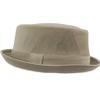 Men's Everyday Cotton All Season Porkpie Boater Derby Fedora Sun Hat (S/M, F2091STONE) view 2