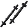 BalanceFrom 40 Pounds Vinyl Coated Dumbbell Set for Home Gym, Black  Cement Weight Plates with 14-Inch Contoured Handles and Collar Locks for Adjustable Strength Training Workouts view 4