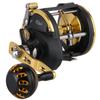 Sougayilang Trolling Reel Saltwater Level Wind Reels, Drag Reels Boat Fishing Ocean Fishing for Sea Bass Grouper Salmon-SHA40-Golden view 1