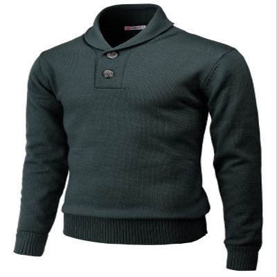 H2H Mens Casual Slim Fit Sweaters Shawl Collar Pullover Fall Winter Casual Knit Ribbed Coat Charcoal US XL/ 2XL (CMOSWL064)