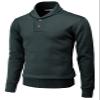 H2H Mens Casual Slim Fit Sweaters Shawl Collar Pullover Fall Winter Casual Knit Ribbed Coat Charcoal US XL/ 2XL (CMOSWL064) view 1