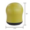 Safco Zenergy Swivel Ball Chair, Anti-Burst, Vinyl Exercise Ball Chair for Home, Office & Classroom, Ideal for K-12, Supports Active Seating, Green Vinyl view 2