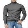 H2H Mens Casual Slim Fit Pullover Sweaters Knitted Turtleneck Cable Patterned Thermal Gray US 2XL/ 3XL (CMOSWL068) view 2