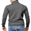 H2H Mens Casual Slim Fit Pullover Sweaters Knitted Turtleneck Cable Patterned Thermal Gray US 2XL/ 3XL (CMOSWL068) view 3